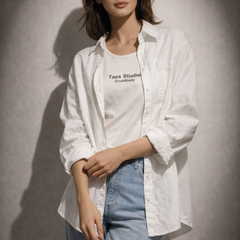 Layered Shirt & Crop Tee
