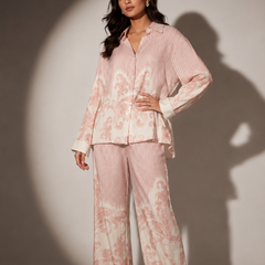 Striped Print Flowing Co-Ord Set