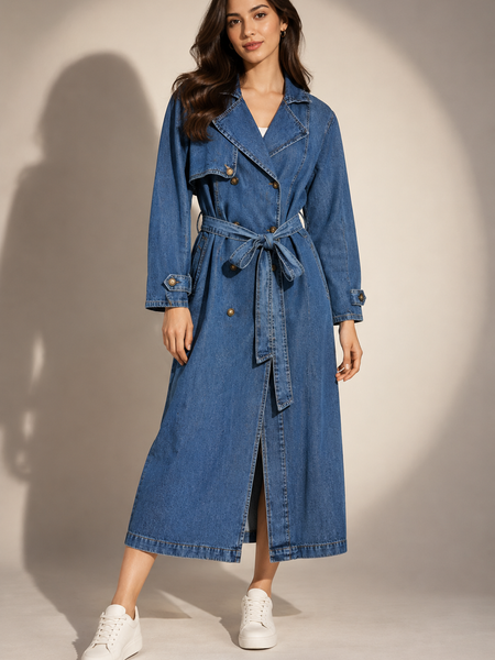 Denim Trench Dress