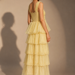 Midi Dress with Embellished Neckline