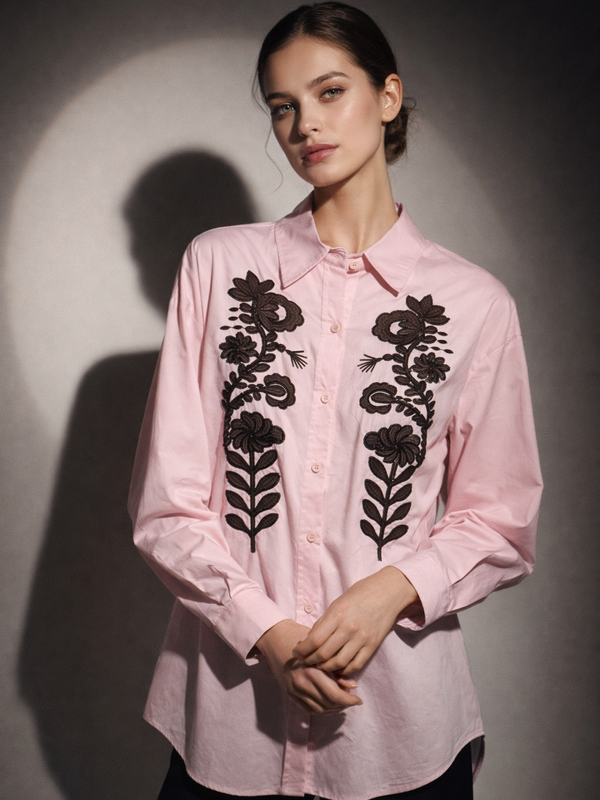 Embroidered Structured Shirt