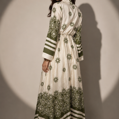 Floral Wrap Midi Dress