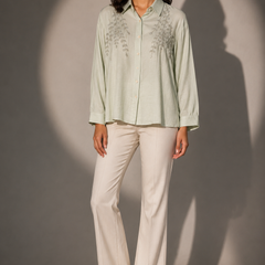 Embroidered Detail Relaxed Shirt