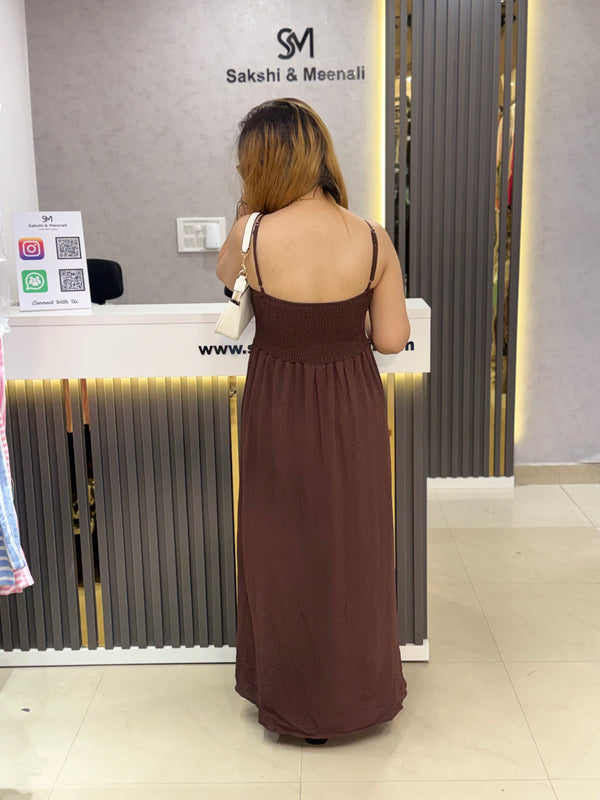 Lace Panel Midi Dress