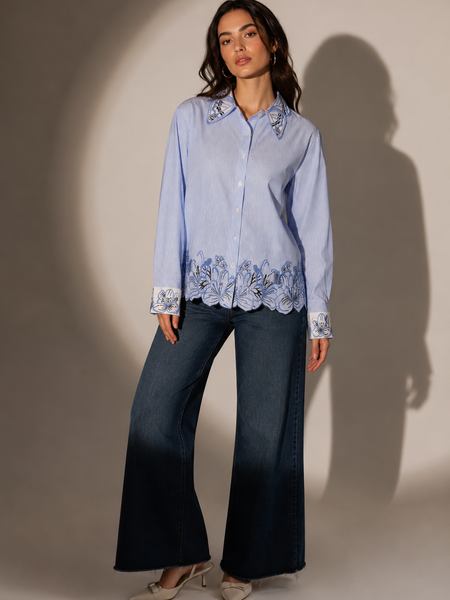 Embroidered Structured Shirt