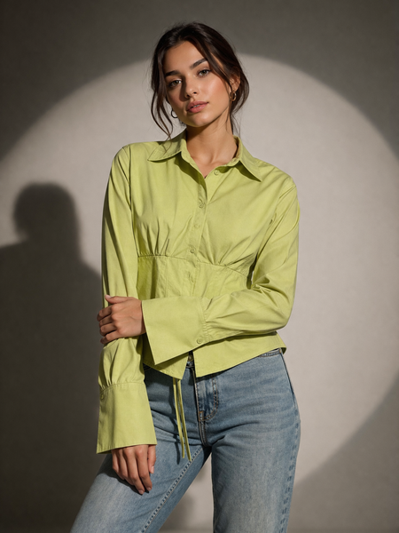 Structured Waist Tailored Shirt