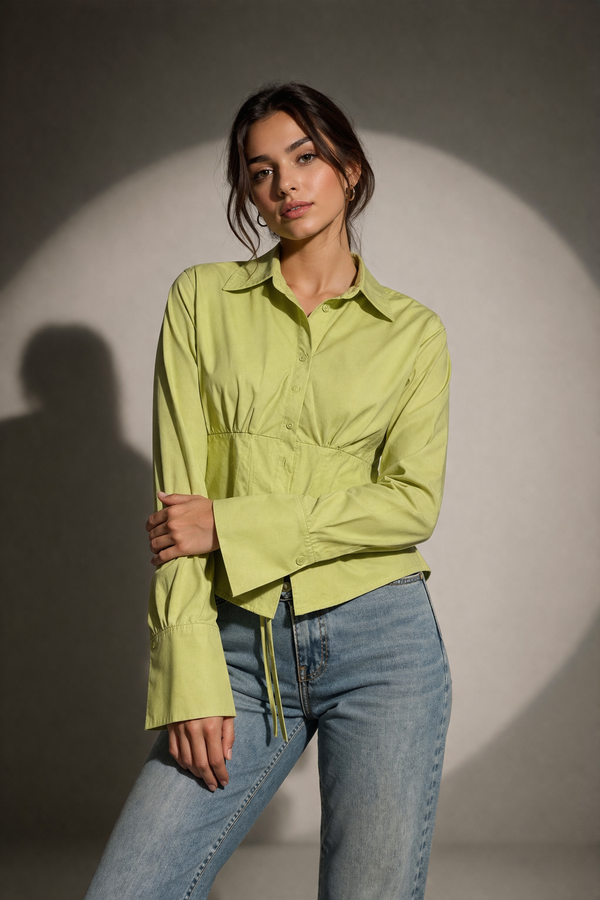 Structured Waist Tailored Shirt