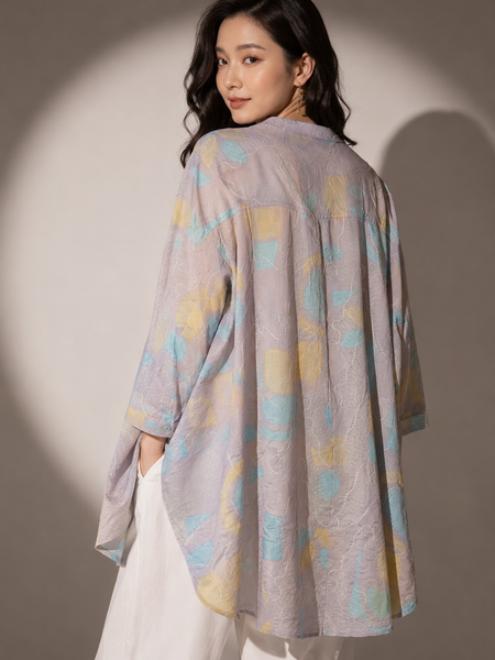 Abstract Print High-Low Tunic