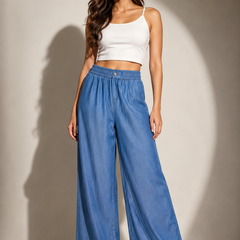 Flowing Wide-Leg Trousers