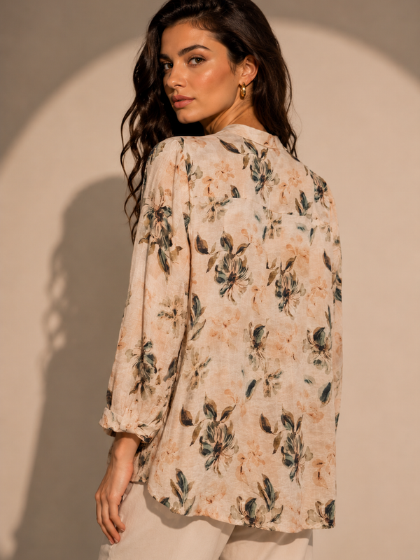 Floral Lace-Trim Top