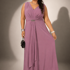 Draped Waist Maxi Dress