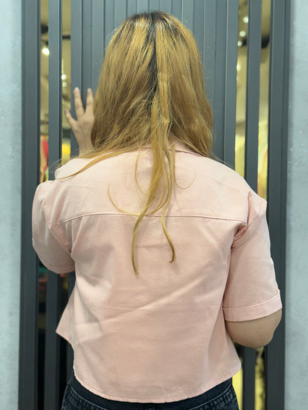 Cropped Jacket With Inner Top For Summers