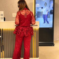 Lace Ruffle Co-Ord Set