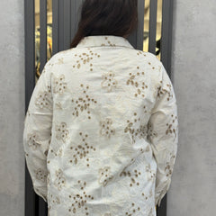 Embroidered Floral Shirt
