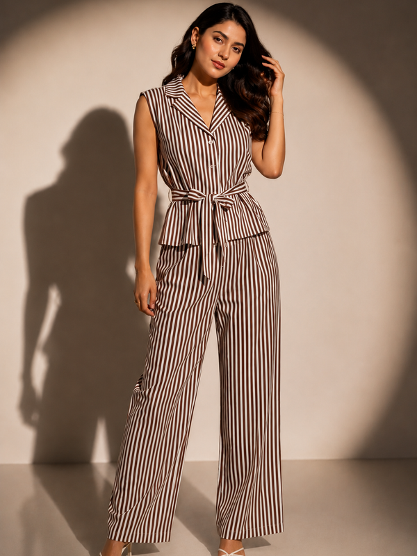 Tailored Striped Co-ord Set