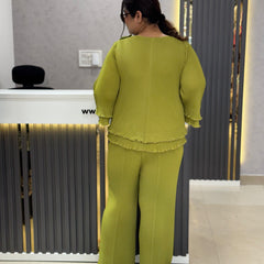 Pleated Appliqué Co-Ord Set