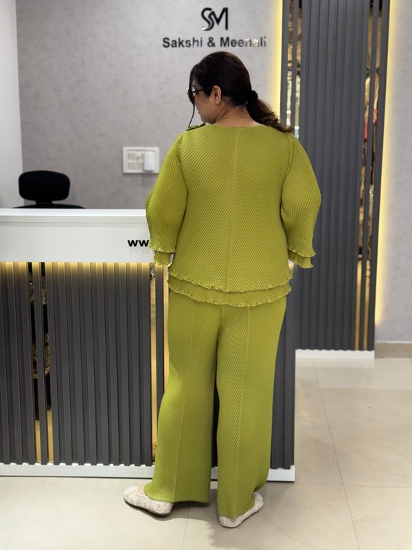 Pleated Appliqué Co-Ord Set