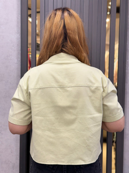 Cropped Jacket With Inner Top For Summers