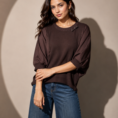Textured Knit Blend Top