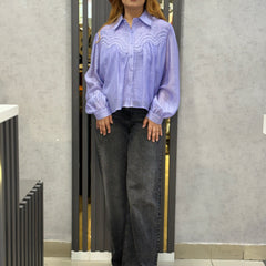 Lace-Detail Lightweight Shirt