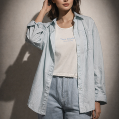 Layered Shirt & Crop Tee