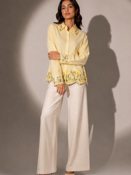 Embroidered Structured Shirt