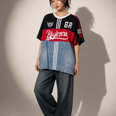 Oversized Graphic Panel T-Shirt