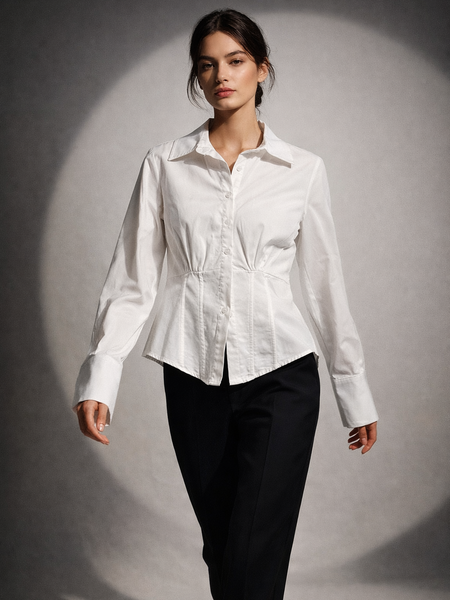 Structured Waist Tailored Shirt