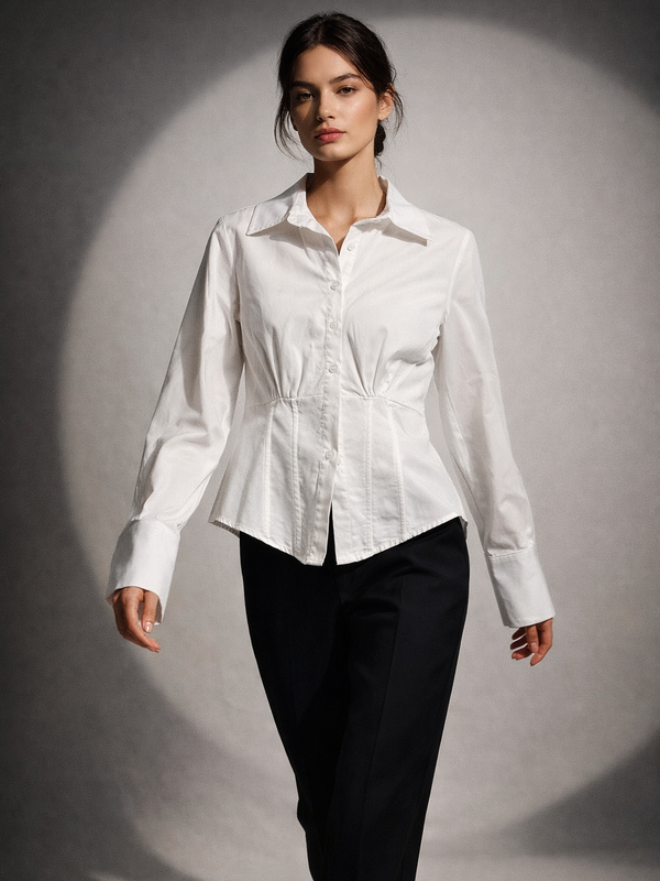 Structured Waist Tailored Shirt