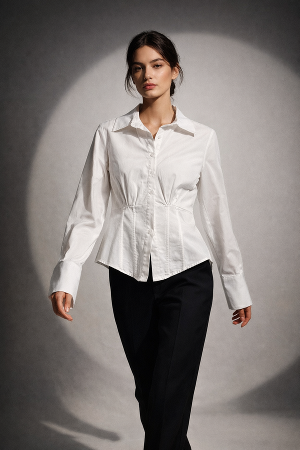 Structured Waist Tailored Shirt