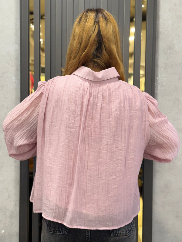 Lace-Detail Lightweight Shirt