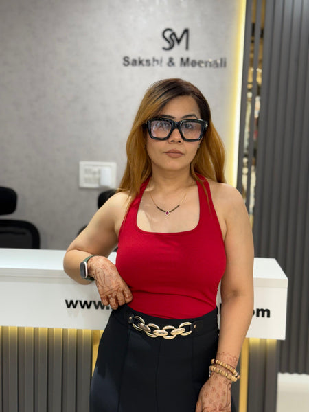Fitted Halter Neck Top