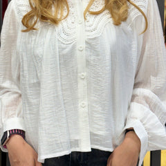 Lace-Detail Lightweight Shirt