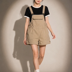 Utility Pocket Dungaree Playsuit