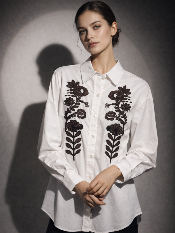 Embroidered Structured Shirt