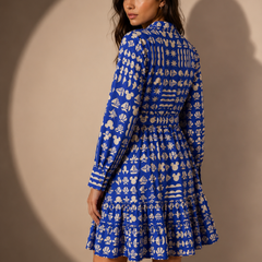 Printed Mini Shirt Dress