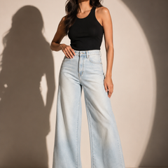 High-Rise Wide-Leg Jeans