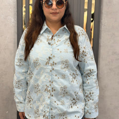 Embroidered Floral Shirt
