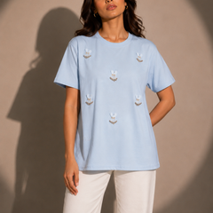 Relaxed-Fit Embellished T-Shirt