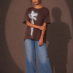Oversized Floral Graphic T-Shirt
