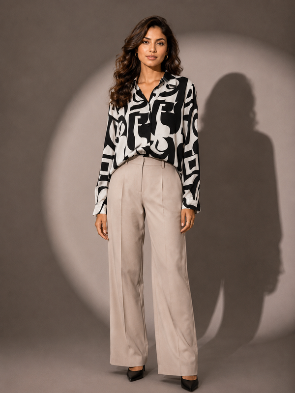 FLUID FLORAL PRINT SHIRT