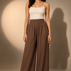 Flowing Wide-Leg Trousers
