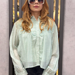 Lace-Detail Lightweight Shirt