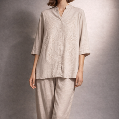 Embroidered Relaxed Co-ord Set