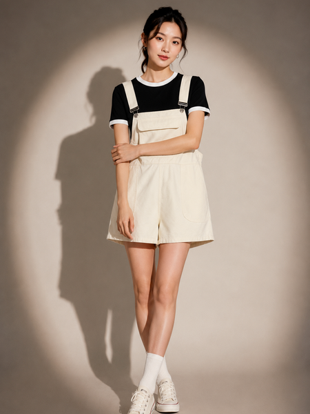 Utility Pocket Dungaree Playsuit