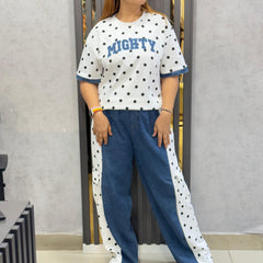 Polka Dot Graphic Co-Ord Set