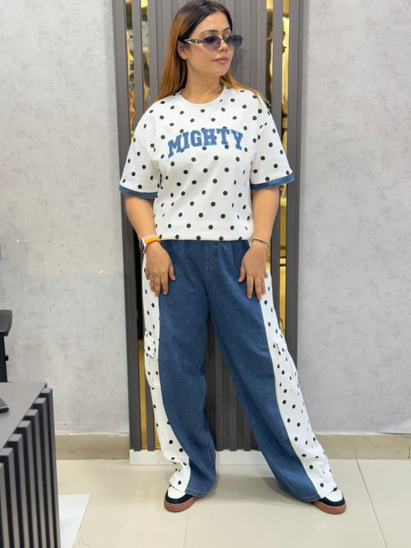 Polka Dot Graphic Co-Ord Set