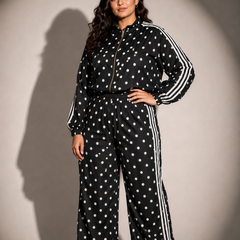 Polka Dot Zip-Up Co-Ord Set