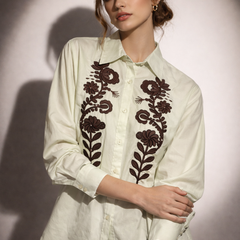 Embroidered Structured Shirt