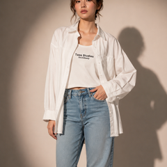 Relaxed Poplin Overshirt